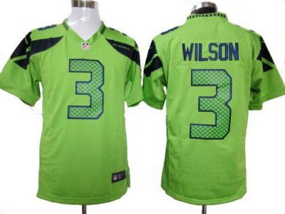 Jerseys Factory Cheap Nike Seahawks #3 Russell Wilson Green Alte