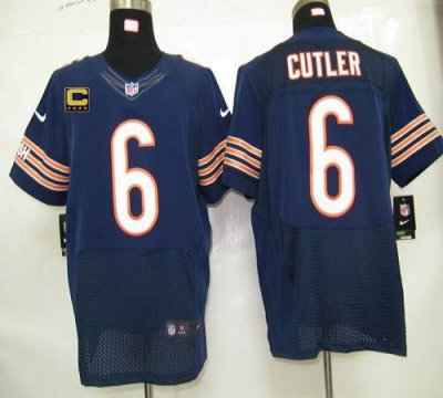 Jerseys Factory Cheap Nike Bears #6 Jay Cutler Navy Blue Team Co