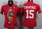 Jerseys Factory Cheap Nike 49ers #15 Michael Crabtree Red Team C