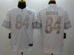 Jerseys Factory Cheap Nike Steelers #84 Antonio Brown White Men'