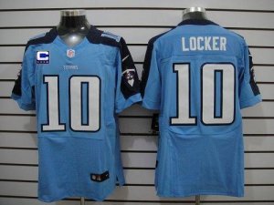 Jerseys Factory Cheap Nike Titans #10 Jake Locker Light Blue Tea