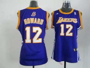 Jerseys Factory Cheap Lakers #12 Dwight Howard Purple Women's Ro