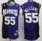 Jerseys Factory Cheap Kings #55 Jason Williams Purple/Black Thro