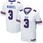 Jerseys Factory Cheap Nike Bills #3 EJ Manuel White Men's Stitch