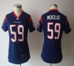 Jerseys Factory Cheap Nike Texans #59 Whitney Mercilus Navy Blue