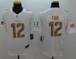 Jerseys Factory Cheap Nike Seahawks #12 Fan White Men's Stitched