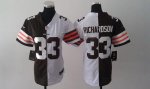 Jerseys Factory Cheap Nike Browns #33 Trent Richardson Brown/Whi