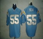 Jerseys Factory Cheap Mitchell And Ness Chargers #55 Junior Seau