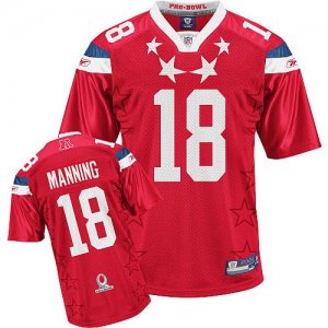 Jerseys Factory Cheap Colts #18 Peyton Manning 2011 Red Pro Bowl
