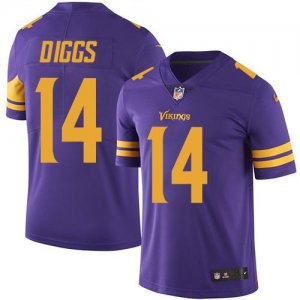 Jerseys Factory Cheap Nike Vikings #14 Stefon Diggs Purple Men's