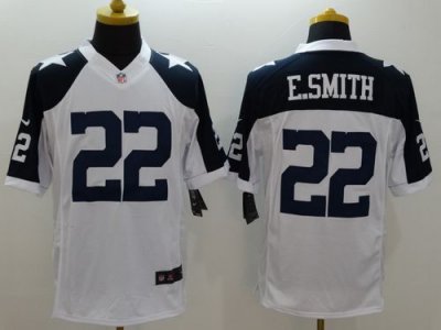 Jerseys Factory Cheap Nike Cowboys #22 Emmitt Smith White Thanks