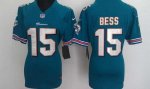 Jerseys Factory Cheap Nike Dolphins #15 Davone Bess Aqua Green T