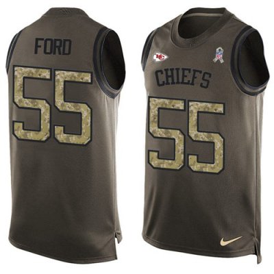 Jerseys Factory Cheap Nike Chiefs #55 Dee Ford Green Men's Stitc