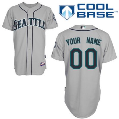Jerseys Factory Cheap Mariners Customized Authentic Grey Cool Ba