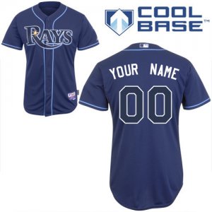 Jerseys Factory Cheap Rays Customized Authentic Blue Cool Base B