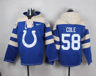 Jerseys Factory Cheap Nike Colts #58 Trent Cole Royal Blue Playe