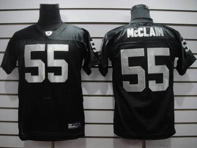 Jerseys Factory Cheap Raiders #55 Rolando McClain Black Embroide