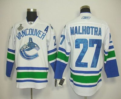 Jerseys Factory Cheap Canucks 2011 Stanley Cup Finals #27 Malhot
