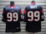 Jerseys Factory Cheap Texans #99 J.J.Watt Blue Stitched NFL Jers