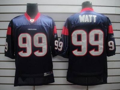 Jerseys Factory Cheap Texans #99 J.J.Watt Blue Stitched NFL Jers
