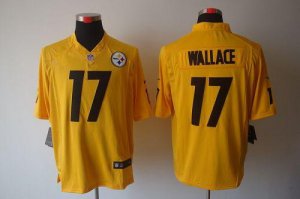 Jerseys Factory Cheap Nike Steelers #17 Mike Wallace Gold Men's