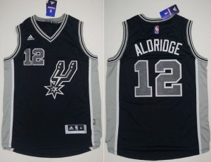 Jerseys Factory Cheap Spurs #12 LaMarcus Aldridge Black New Road