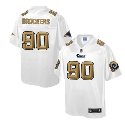 Jerseys Factory Cheap Nike Rams #90 Michael Brockers White Men's