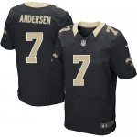 Jerseys Factory Cheap Nike Saints #7 Morten Andersen Black Team