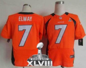 Jerseys Factory Cheap Nike Broncos #7 John Elway Orange Team Col