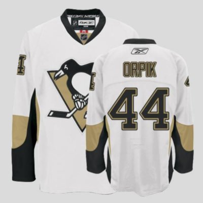 Jerseys Factory Cheap Penguins #44 Orpik White Embroidered NHL J