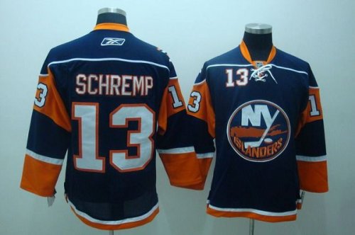 Jerseys Factory Cheap Islanders #13 Rob Schremp Embroidered Dark
