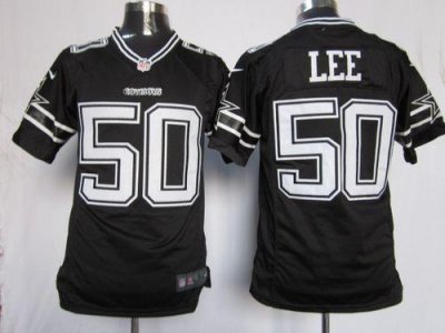 Jerseys Factory Cheap Nike Cowboys #50 Sean Lee Black Shadow Men