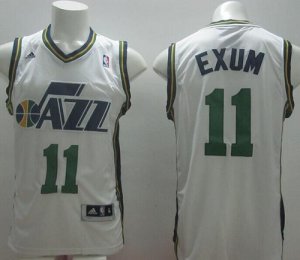 Jerseys Factory Cheap Revolution 30 Jazz #11 Dante Exum White St