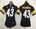 Jerseys Factory Cheap Nike Steelers #43 Troy Polamalu Black Team