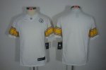 Jerseys Factory Cheap Nike Steelers Blank White Youth Embroidere