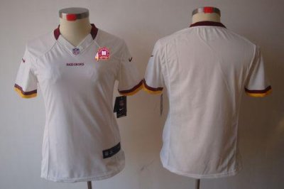 Jerseys Factory Cheap Nike Redskins Blank White With 80TH Patch