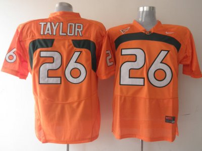 Jerseys Factory Cheap Hurricanes #26 Sean Taylor Orange Embroide