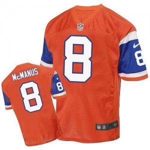 Jerseys Factory Cheap Nike Broncos #8 Brandon McManus Orange Thr