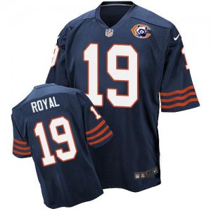 Jerseys Factory Cheap Nike Bears #19 Eddie Royal Navy Blue Throw