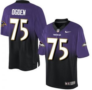 Jerseys Factory Cheap Nike Ravens #75 Jonathan Ogden Purple/Blac