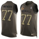 Jerseys Factory Cheap Nike Bengals #77 Andrew Whitworth Green Me