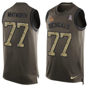 Jerseys Factory Cheap Nike Bengals #77 Andrew Whitworth Green Me