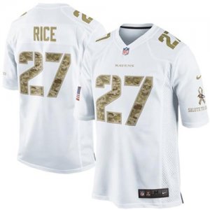 Jerseys Factory Cheap Nike Ravens #27 Ray Rice White Men's Stitc