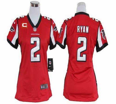 Jerseys Factory Cheap Nike Falcons #2 Matt Ryan Red Team Color W