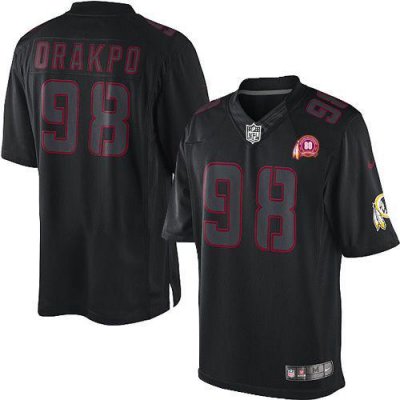Jerseys Factory Cheap Nike Redskins #98 Brian Orakpo Black With