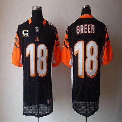 Jerseys Factory Cheap Nike Bengals #18 A.J. Green Black Team Col
