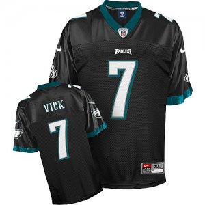 Jerseys Factory Cheap Nike Eagles #7 Michael Vick Black Stitched