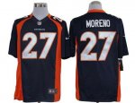 Jerseys Factory Cheap Nike Broncos #27 Knowshon Moreno Navy Blue