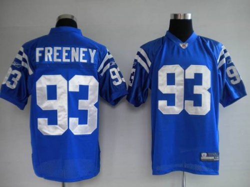 Jerseys Factory Cheap Colts #93 Dwight Freeney Blue Stitched NFL