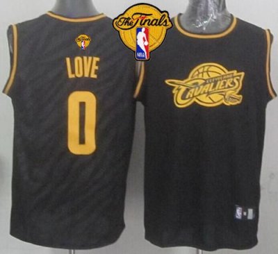 Jerseys Factory Cheap Cavaliers #0 Kevin Love Black Precious Met